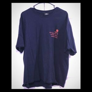 Stussy navy blue shirt